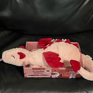 Tiny Love + Carry Weighted Huggable Dragon - Huggable Dragon - Red Plush Dragon
